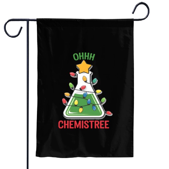Science Teacher Oh Chemistree Chemistry Christmas Garden Flags