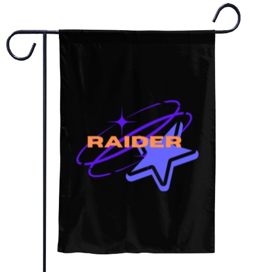 Raiders on the street Garden Flags