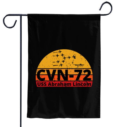 US Aircraft Carrier CVN 72 USS Abraham Lincoln Garden Flags