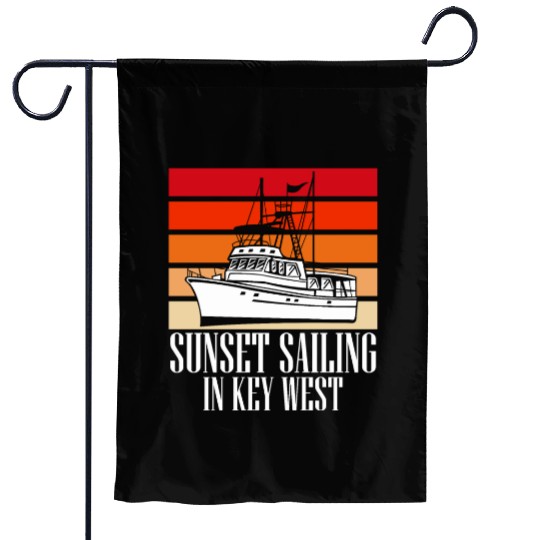 Florida SUNSET SAILING IN KEY-WEST Sunshine-State Garden Flags