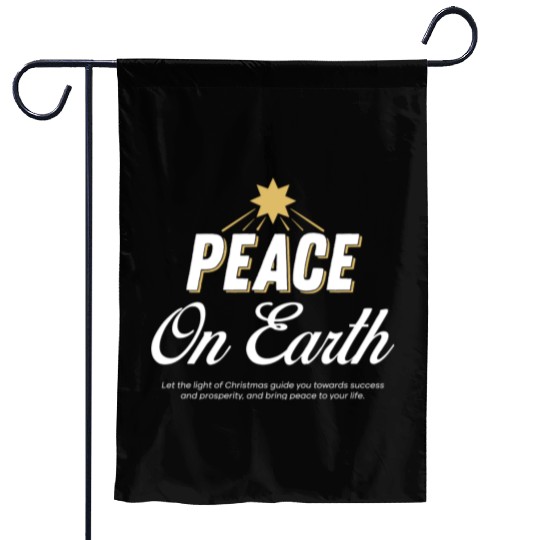 PEACE ON EARTH Design Chirstmas Garden Flags