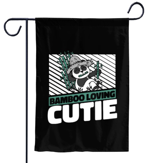 Bamboo Loving Cutie Panda Bear Friend Giant Panda Garden Flags