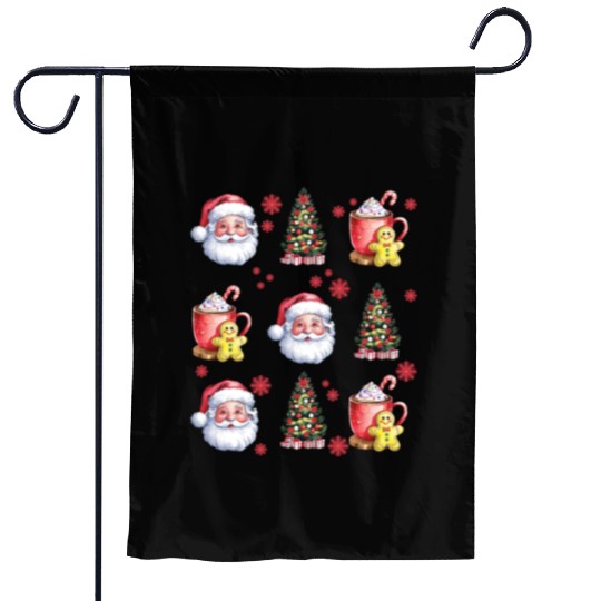 Santa Christmas, Christmas Retro Garden Flags