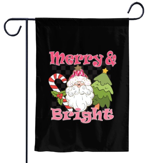 Merry Christmas, Merry Bright Garden Flags