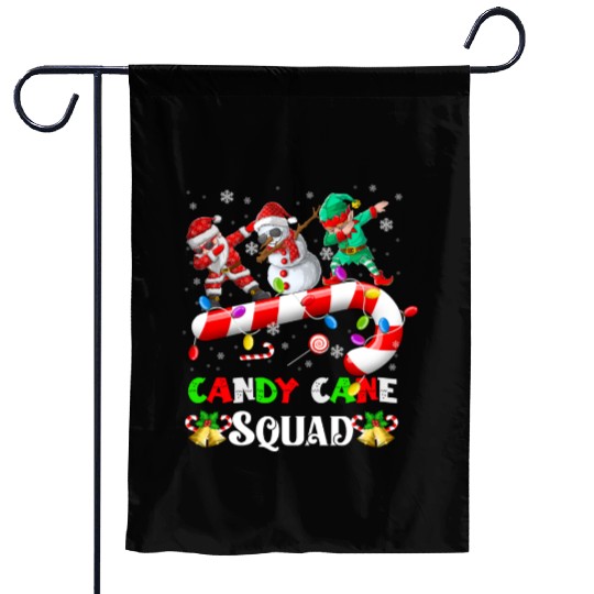 Dabbing Santa Elf Snowman Candy Cane Christmas Garden Flags