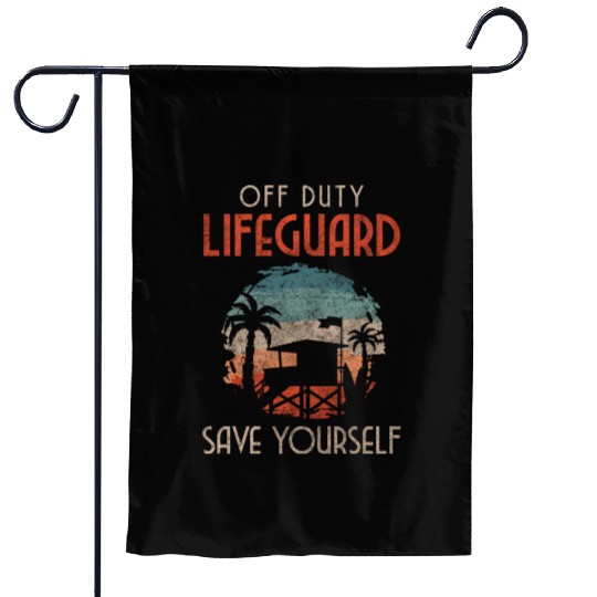 Lifeguard Edge Of The Pool Swimming Job Garden Flags