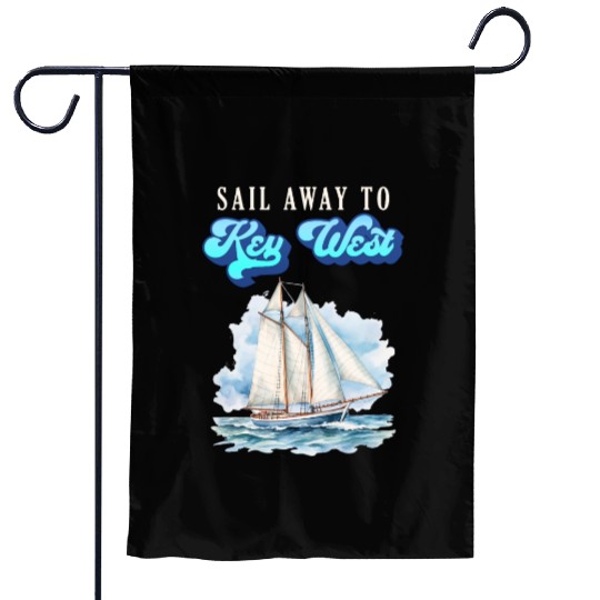 SAIL AWAY TO KEY-WEST Florida Keys Sunshine-State Garden Flags
