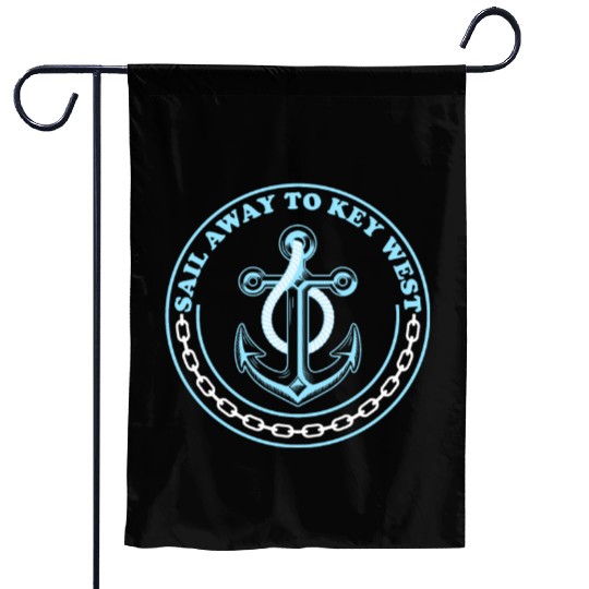 SAIL AWAY TO KEY-WEST Florida Keys Sunshine-State Garden Flags
