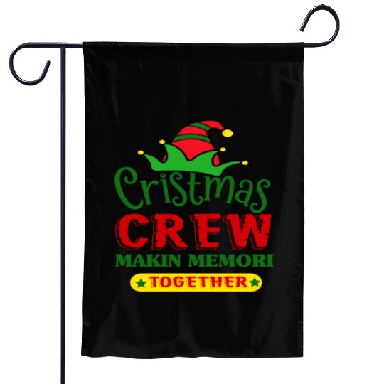 CHRISTMAS CREW Garden Flags