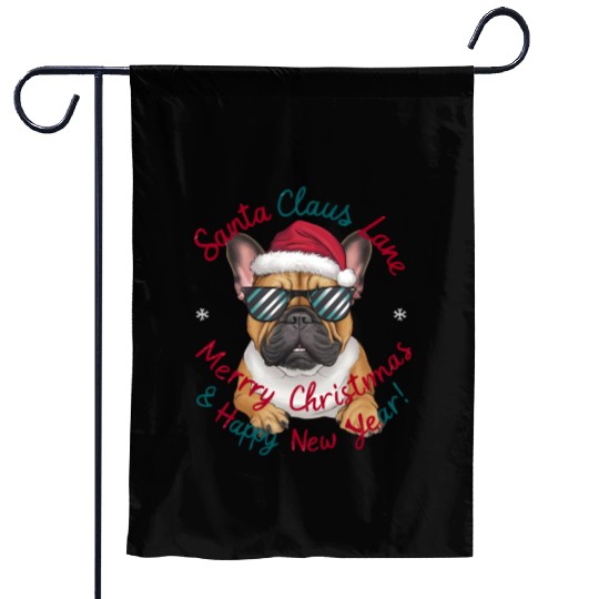 Merry Christmas Happy New Year Garden Flags