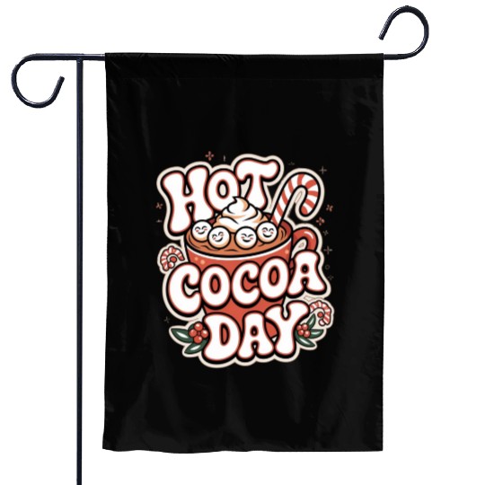 Hot Cocoa Day Garden Flags