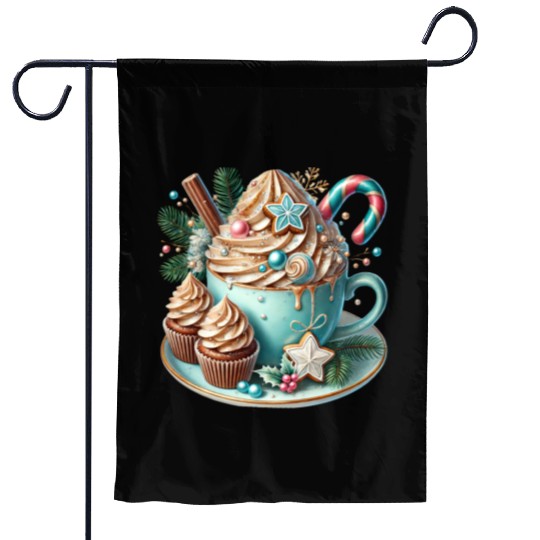 Christmas ice cream, Coquette Chistmas Garden Flags