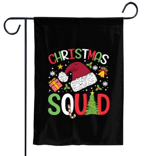 CHRISTMAS SQUAD Christmas hat Garden Flags