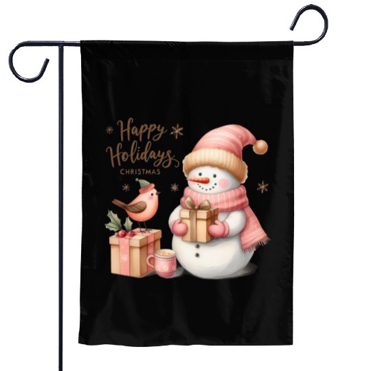 Happy Holidays, Merry Christmas Garden Flags
