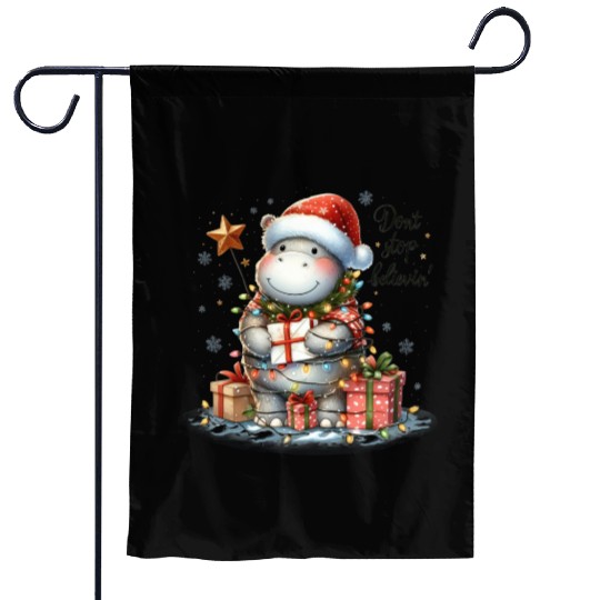 Don t Stop Believin, Merry Christmas Garden Flags