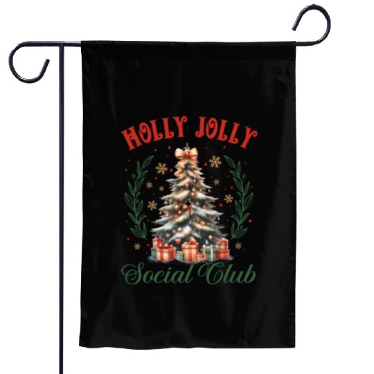 Holly Jolly Nutcracker, Merry Christmas Garden Flags