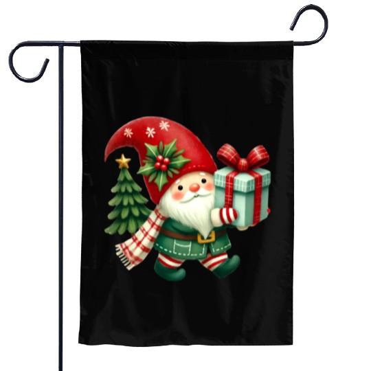 Gnome Christmas, Merry Christmas Garden Flags