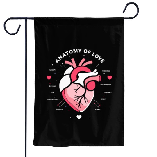 ANATOMY OF LOVE Garden Flags