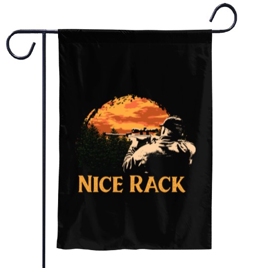 Nice Rack Deer Hunting Elk Hunter Animal Stalking Garden Flags