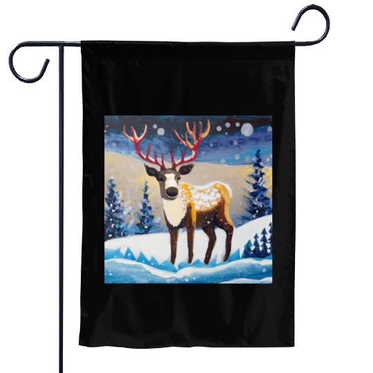 A raider and the night Garden Flags