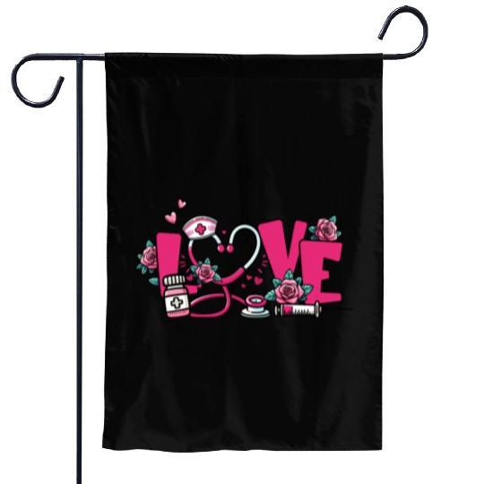 Valentines Day, Valentine Retro Garden Flags