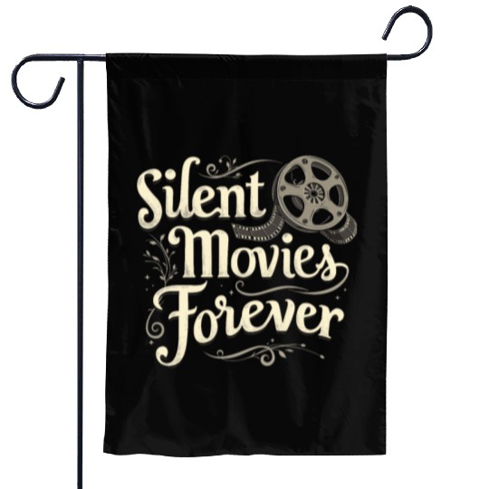 Silent Movie Fan Vintage Cinema Classic Film Lover Garden Flags