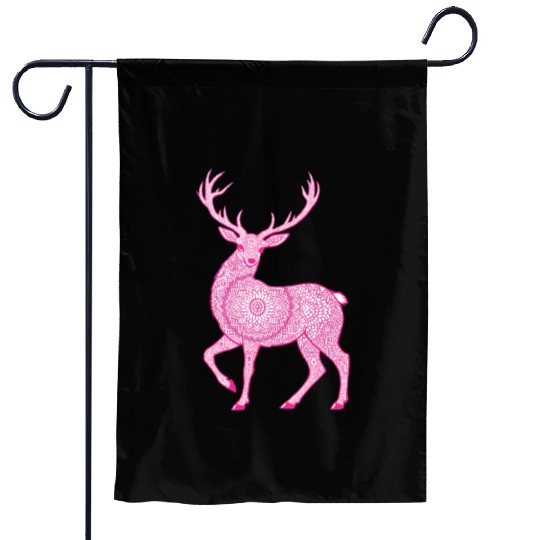 Mandala Hirsch Deer Mystical Madalas Garden Flags