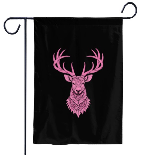 Mandala Hirsch Deer Mystical Madalas Garden Flags