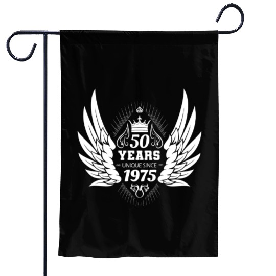 50th Birthday Unique Angel Crown Wings Garden Flags