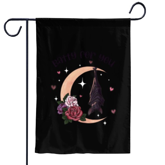 Batty For You, Valentine Retro Garden Flags