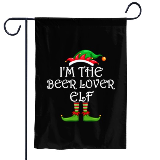 I'm The Beer Lover Elf Garden Flags Matching Family