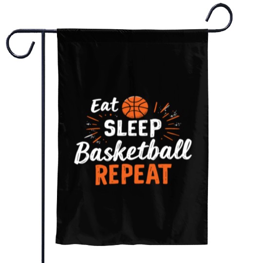 Eat Sleep Basketball Repeat Basketball Garden Flags