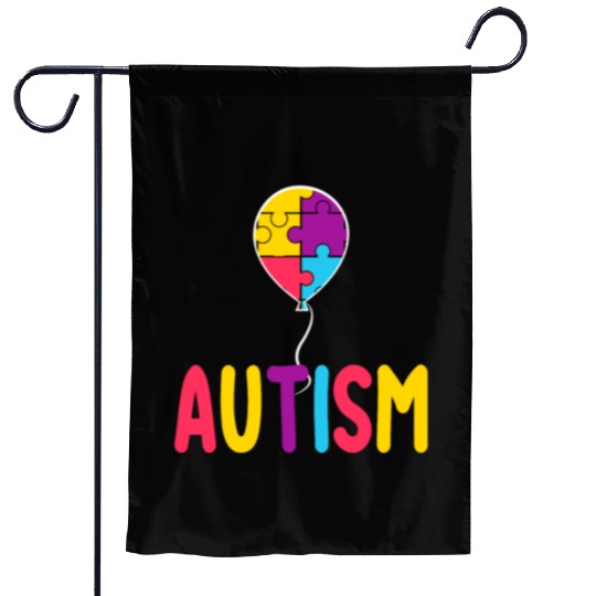 Autism Awareness Balloon - Spread Love and Support Garden Flags