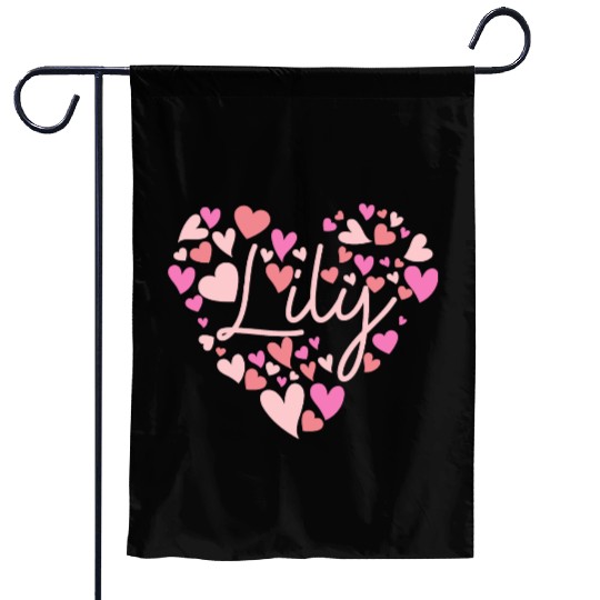 I love Lily hearts in Green Garden Flags