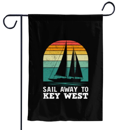 Florida SAIL AWAY TO KEY-WEST Florida Keys Garden Flags
