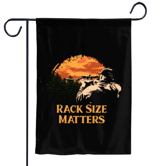 Rack Size Matters Deer Hunting Elk Hunter Memes Da Garden Flags