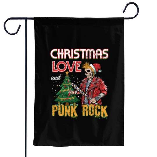 Rocky Christmas: Santa Claus Concert In Punk Rock Garden Flags