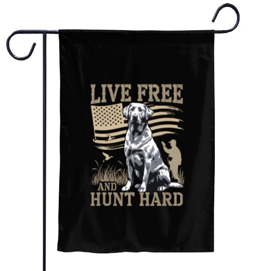 Duck Hunting Garden Flags Deer Hunting USA Flag Hunters