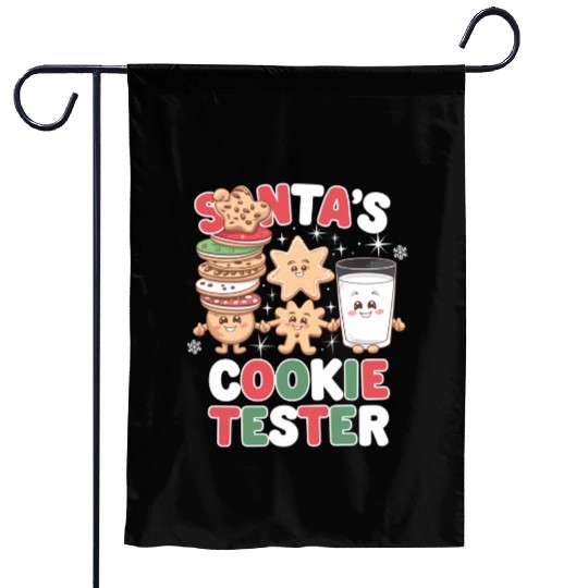 Santa s Cookie Tester Garden Flags