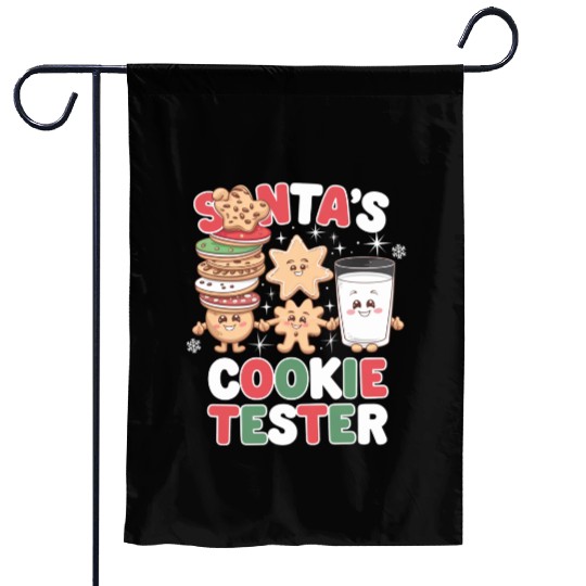 Santa s Cookie Tester Garden Flags