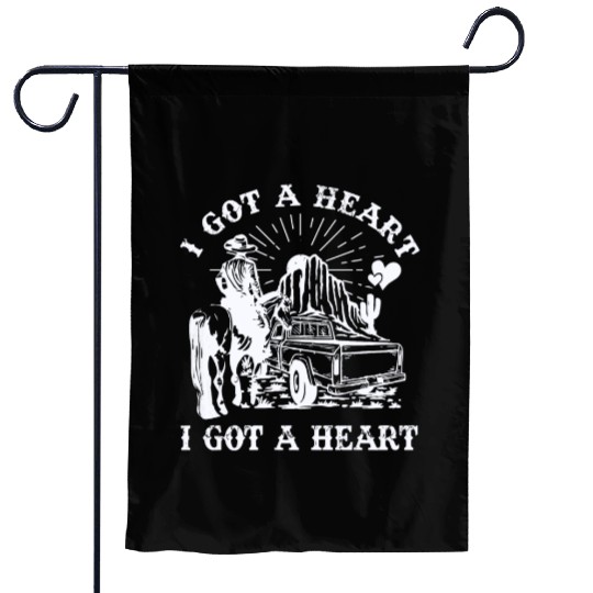 I Got A Heart Like A Truck Garden Flags