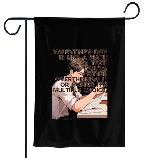 Valentines Math Test Overthinking Multiple Choice Garden Flags