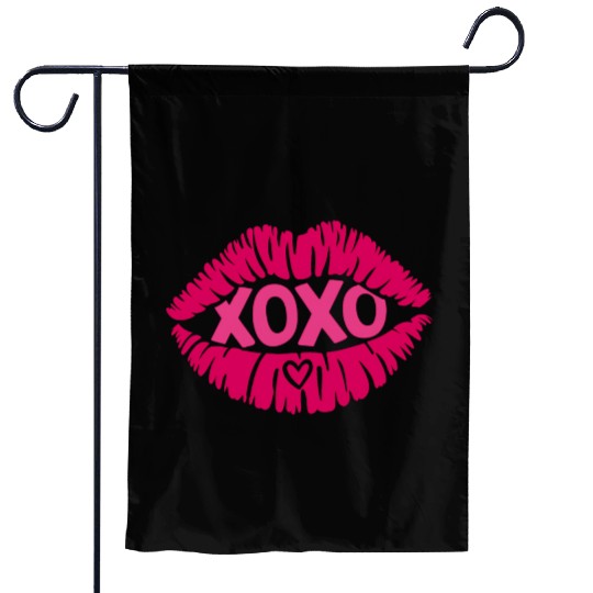 XOXO Valentine Sublimation Garden Flags