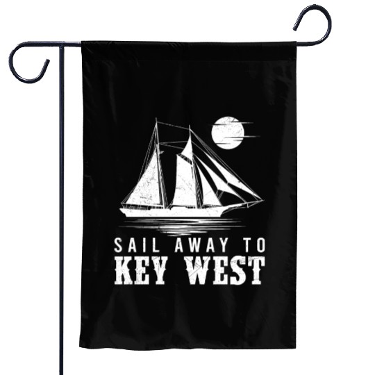 Florida SAIL AWAY TO KEY-WEST Florida Keys Garden Flags
