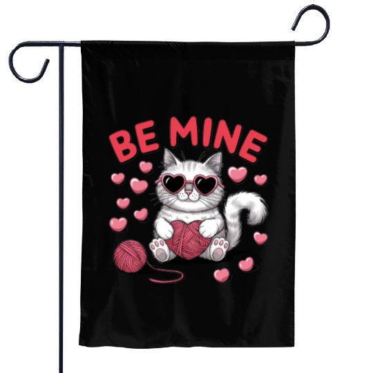 Be Mine Valentine Trendy Funny Vintage Garden Flags