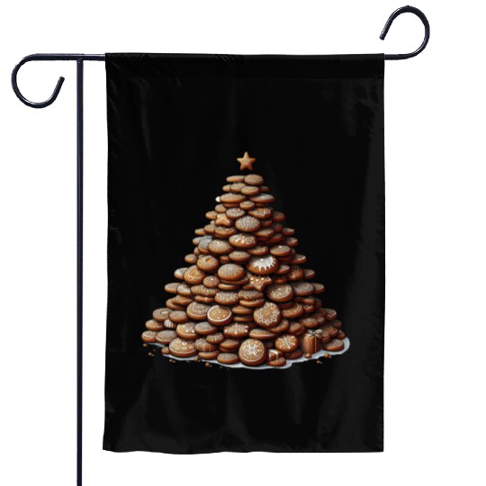 Gingerbread Christmas Tree - Festive Gifts Garden Flags