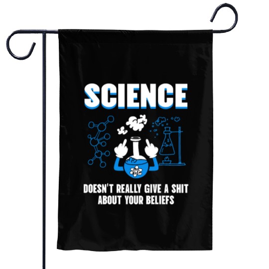 Science humour gstudent, physics, chemistry Garden Flags