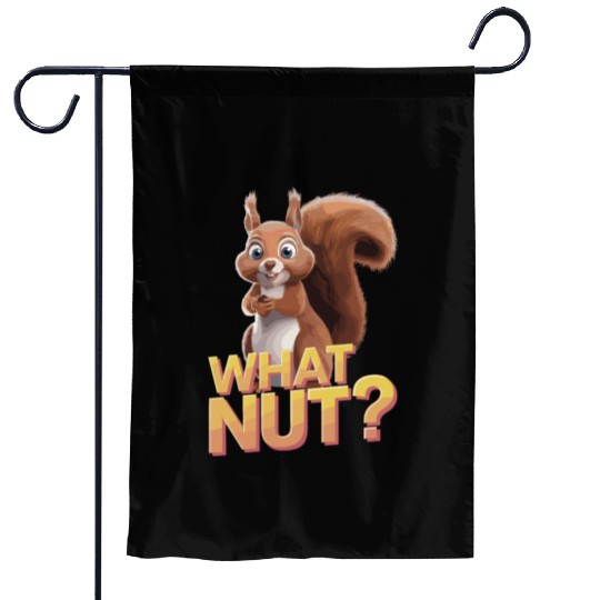 Cute Squirrel Holding Acorn What Nut for Squirre Garden Flags