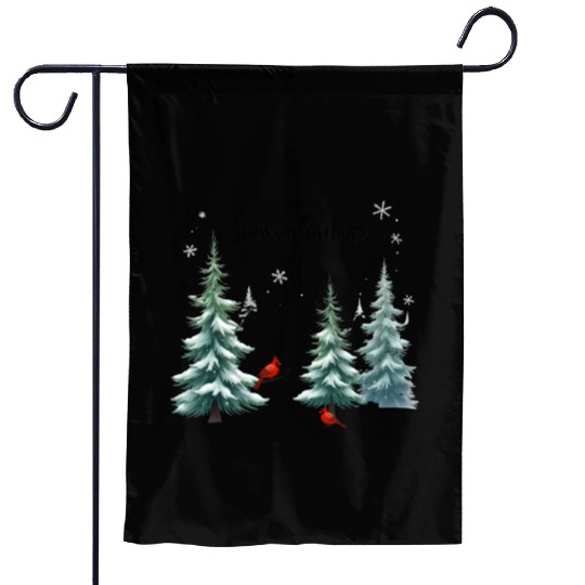 season's greetings Garden Flags