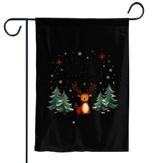 season's greetings Garden Flags